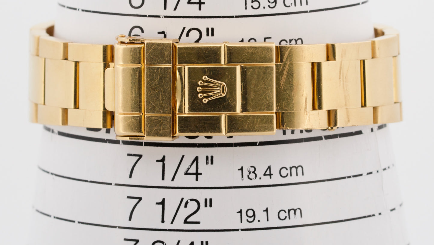 1993 Unpolished Rolex Yacht-Master 16628 White 18K Yellow Gold 40mm Oyster Watch