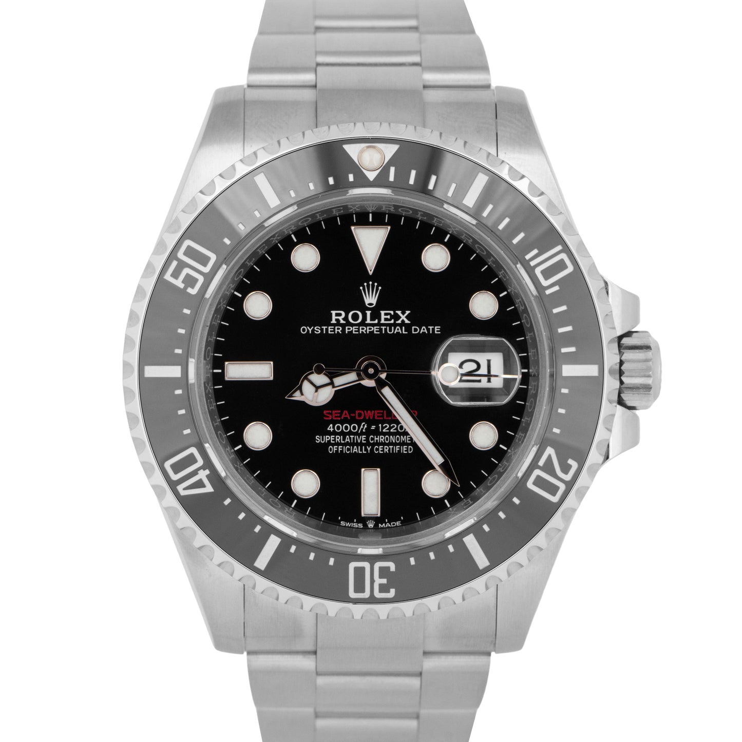 MINT PAPERS Rolex Sea-Dweller Mark II 50th-Anniversary Red Steel 43mm 126600 BOX