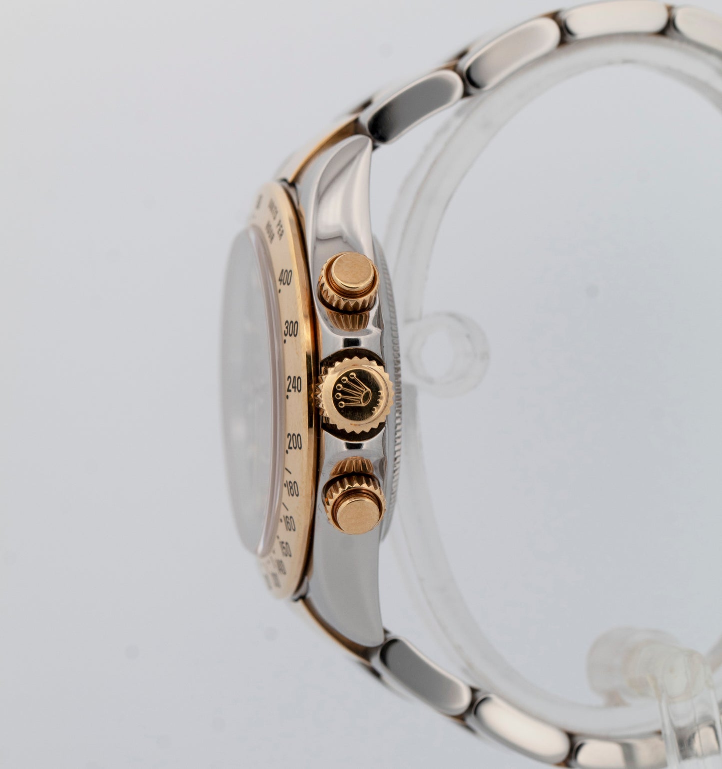 Rolex Daytona Cosmograph CHAMPAGNE 18K Yellow Gold Two-Tone Steel Watch 116523