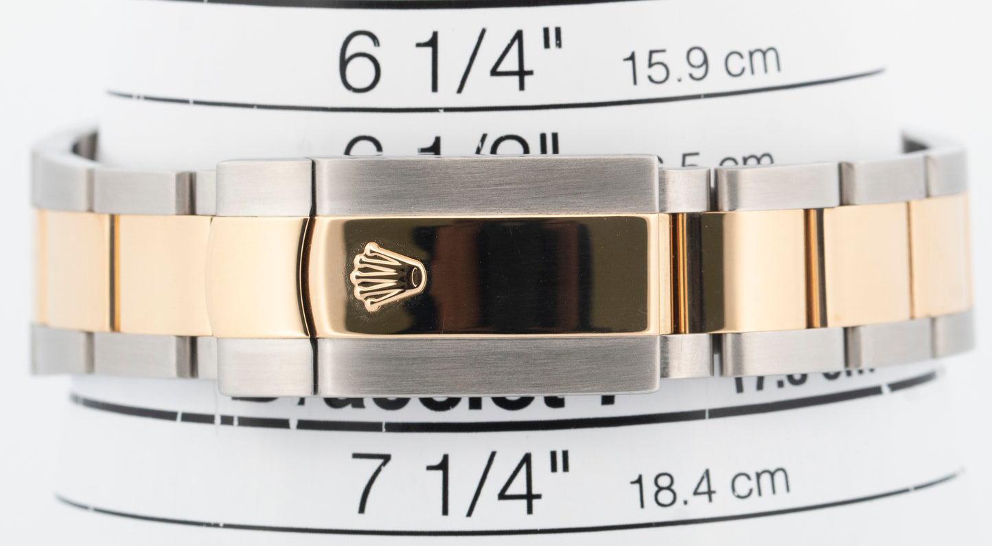 PAPERS Rolex Datejust SILVER Two-Tone 18K Yellow Gold Steel 41mm 126303 BOX