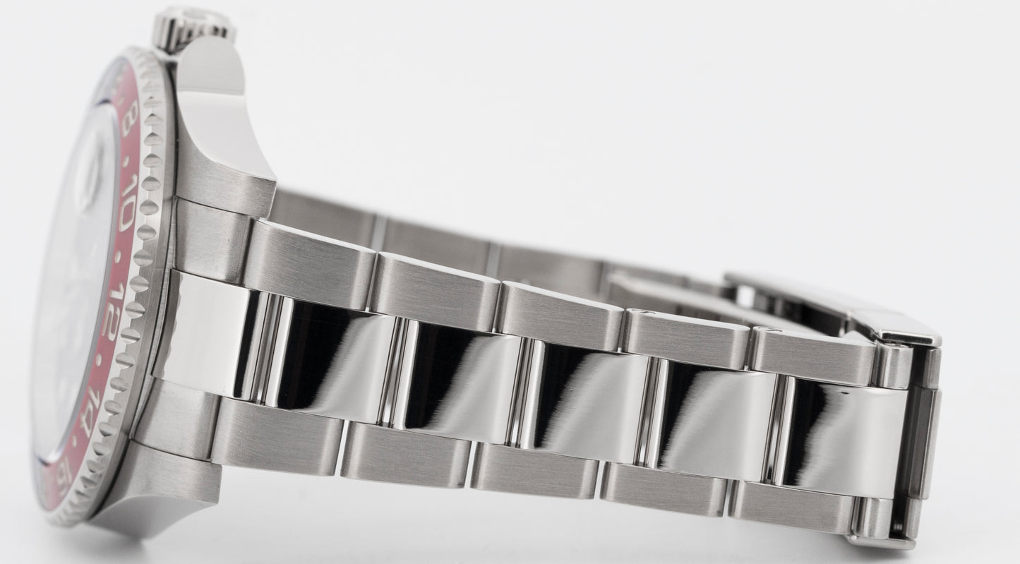 PAPERS Rolex GMT-Master II PEPSI Red Blue 18K White Gold Watch 126719 BLRO BOX