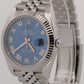 Rolex DateJust 41 AZZURRO BLUE Stainless Steel 18K Fluted JUBILEE 41mm 126334
