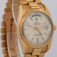VINTAGE 1982 Rolex Day-Date President SILVER 36mm 18K Yellow Gold 18038 Watch