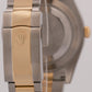 MINT Rolex Datejust II WIMBLEDON Rhodium Steel 18K Yellow Gold 41mm Watch 116333