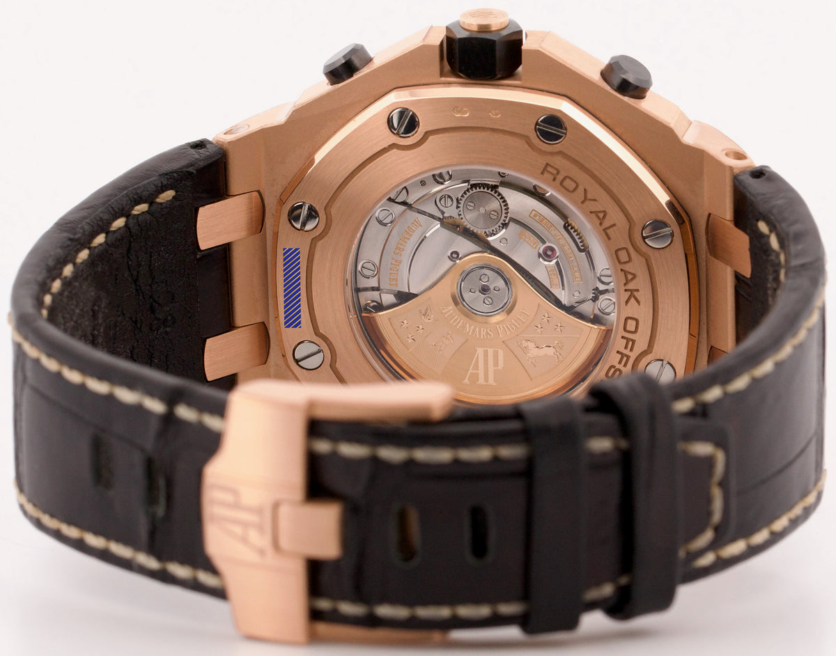 2020 Audemars Piguet Royal Oak Offshore 26470OR Black 18K Gold 42mm Box Papers