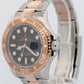 Rolex Yacht-Master BLACK Two-Tone 18K Rose Gold Steel 40mm 116621 Watch