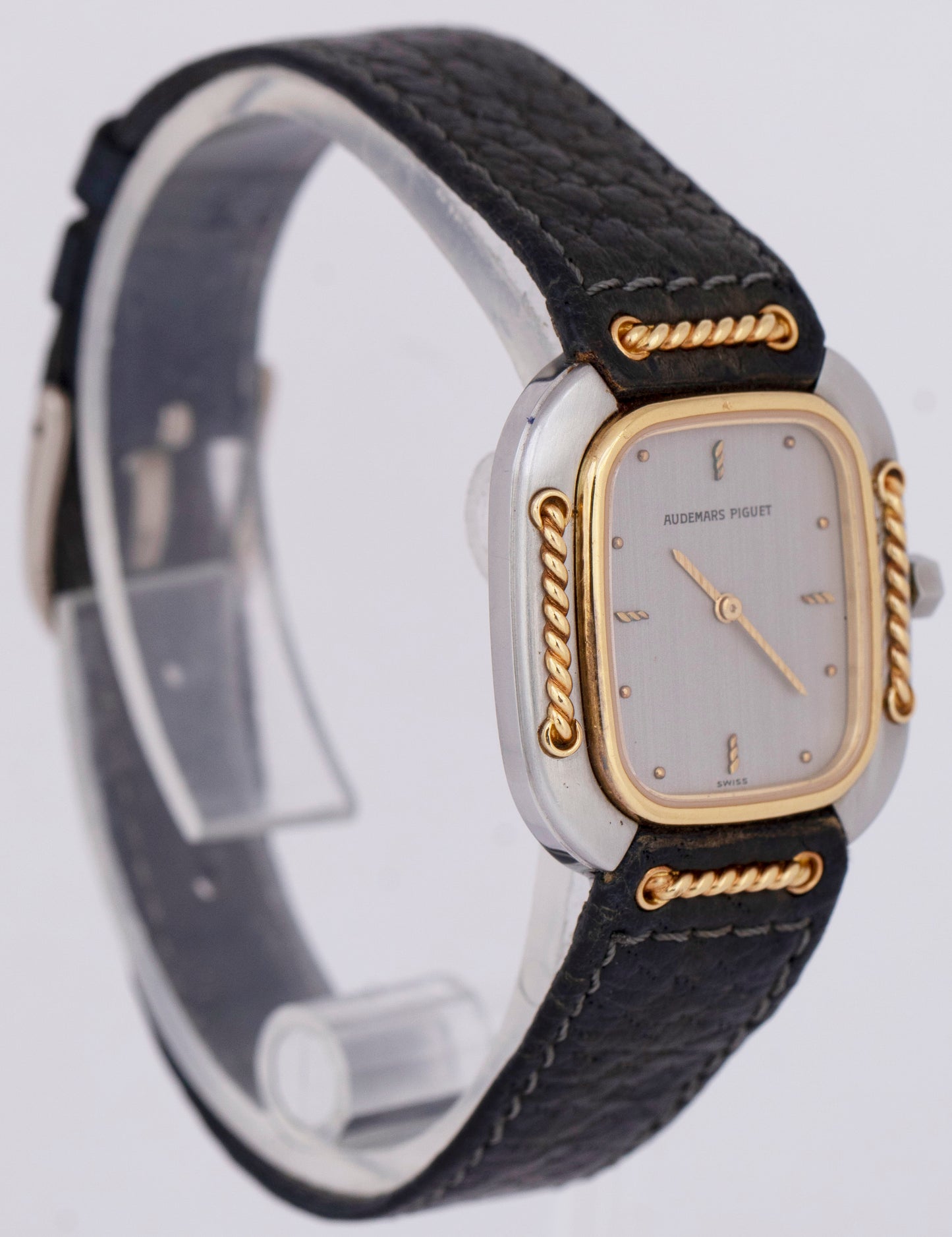 Audemars Piguet Lady Rope Quartz Two-Tone Gold Slate Swiss Watch SA6051 BOX