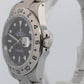 Rolex Explorer II 40mm BLACK Red Stainless Steel Oyster Date GMT Watch 16570