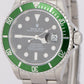 MINT Rolex Submariner Date KERMIT REHAUT Stainless Steel 40mm Watch 16610 LV