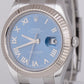 MINT Rolex DateJust II Azzurro Blue 18K Gold Stainless Steel 41mm Watch 116334