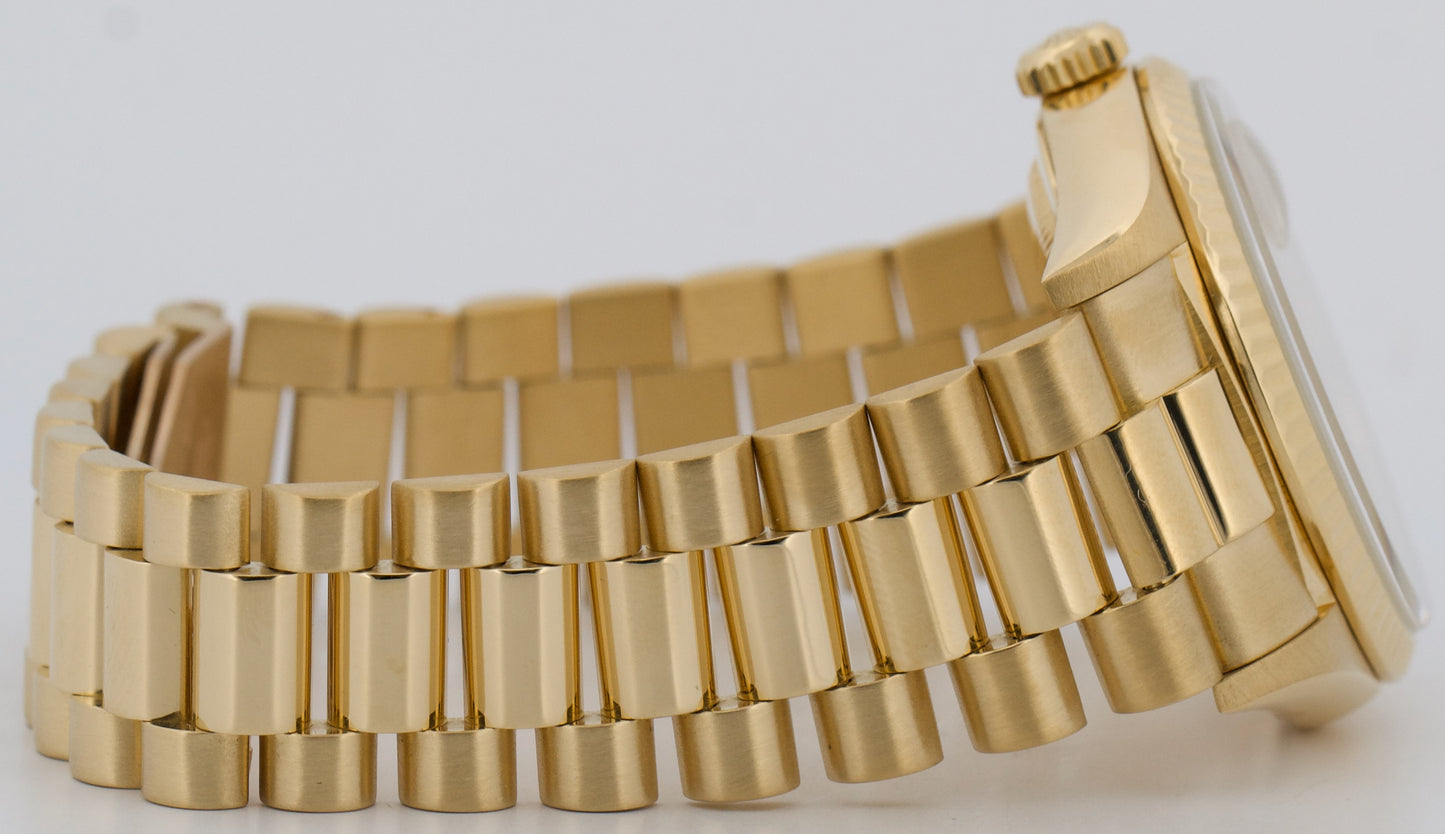Rolex Day-Date President CHAMPAGNE ROMAN 36mm 18K Yellow Gold Fluted 18238 Watch