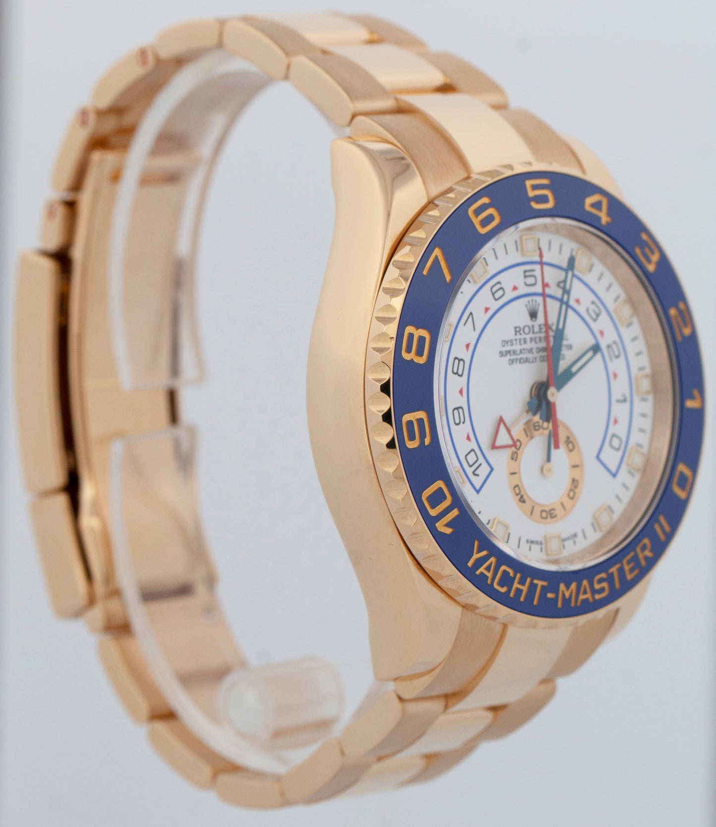 MINT PAPERS Rolex Yacht-Master II 18K Yellow Gold 44mm White 116688 Watch BOX