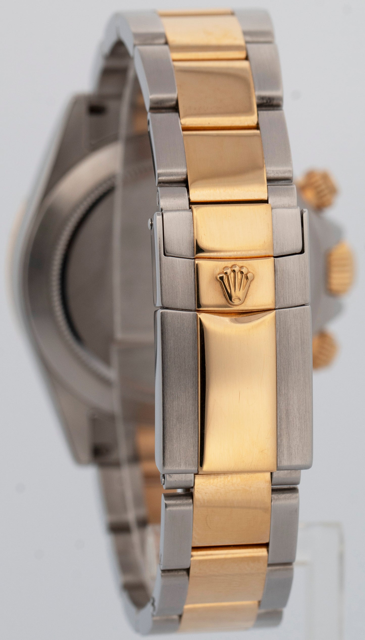 Rolex Daytona Cosmograph CHAMPAGNE 18K Yellow Gold Two-Tone Steel Watch 116523