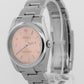NOS STICKERED Rolex Oyster Perpetual PINK Salmon Steel 34mm 114200 Watch