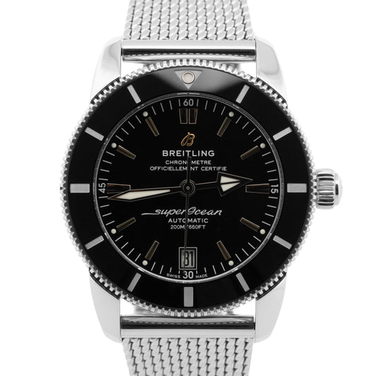 PAPERS Breitling Superocean Heritage B20 Stainless 42mm Black Watch AB2010 BOX