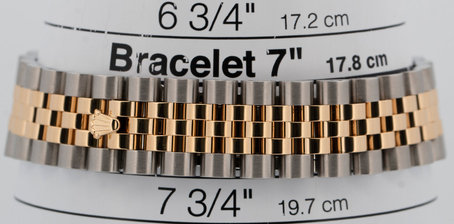 PAPERS Rolex DateJust 36mm CHAMPAGNE Two-Tone 18K Yellow Gold JUBILEE 116233 BOX