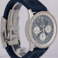 MINT Breitling Navitimer Chronograph 42mm Blue Stainless Steel Watch A23322