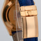 Unpolished 2017 Rolex Daytona 116518 Blue 18K Yellow Gold 40mm Watch Box Papers