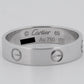 PAPERS Cartier LOVE Ring 18K White Gold Size 69 AU 750 BOX