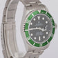 MINT Rolex Submariner Date KERMIT REHAUT Stainless Steel 40mm Watch 16610 LV