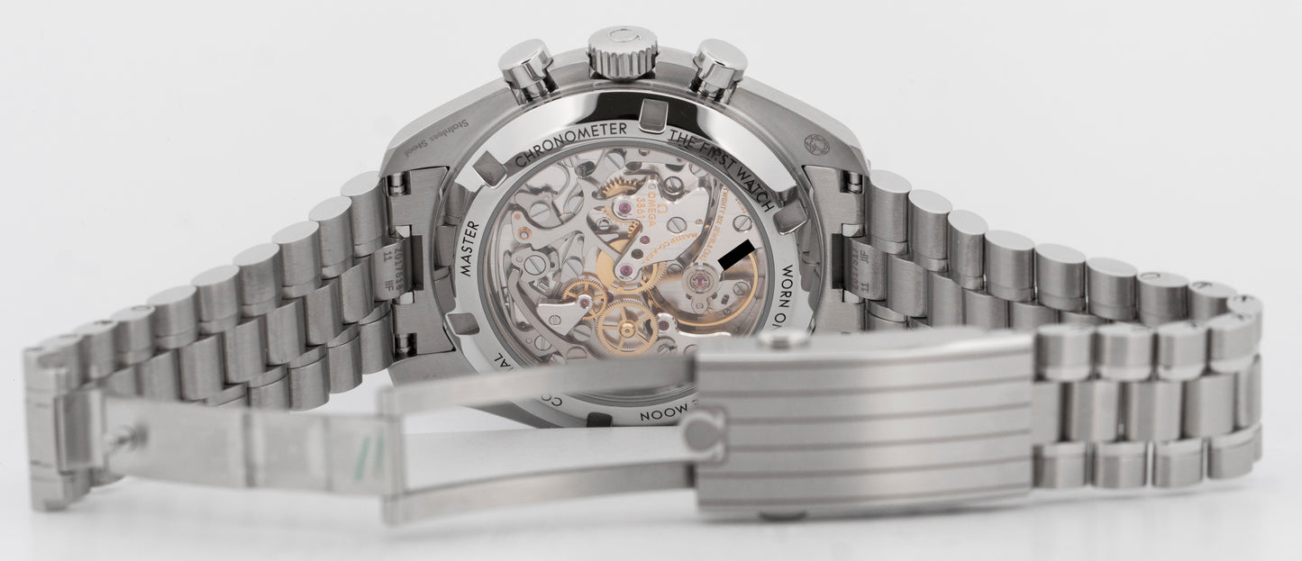 2026 PAPERS Omega Speedmaster WHITE Stainless Steel 42mm 310.30.42.50.04.001 BOX