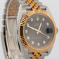 STICKERED 2017 PAPERS Rolex DateJust BLACK DIAMOND 18K JUBILEE 41mm 126333 BOX