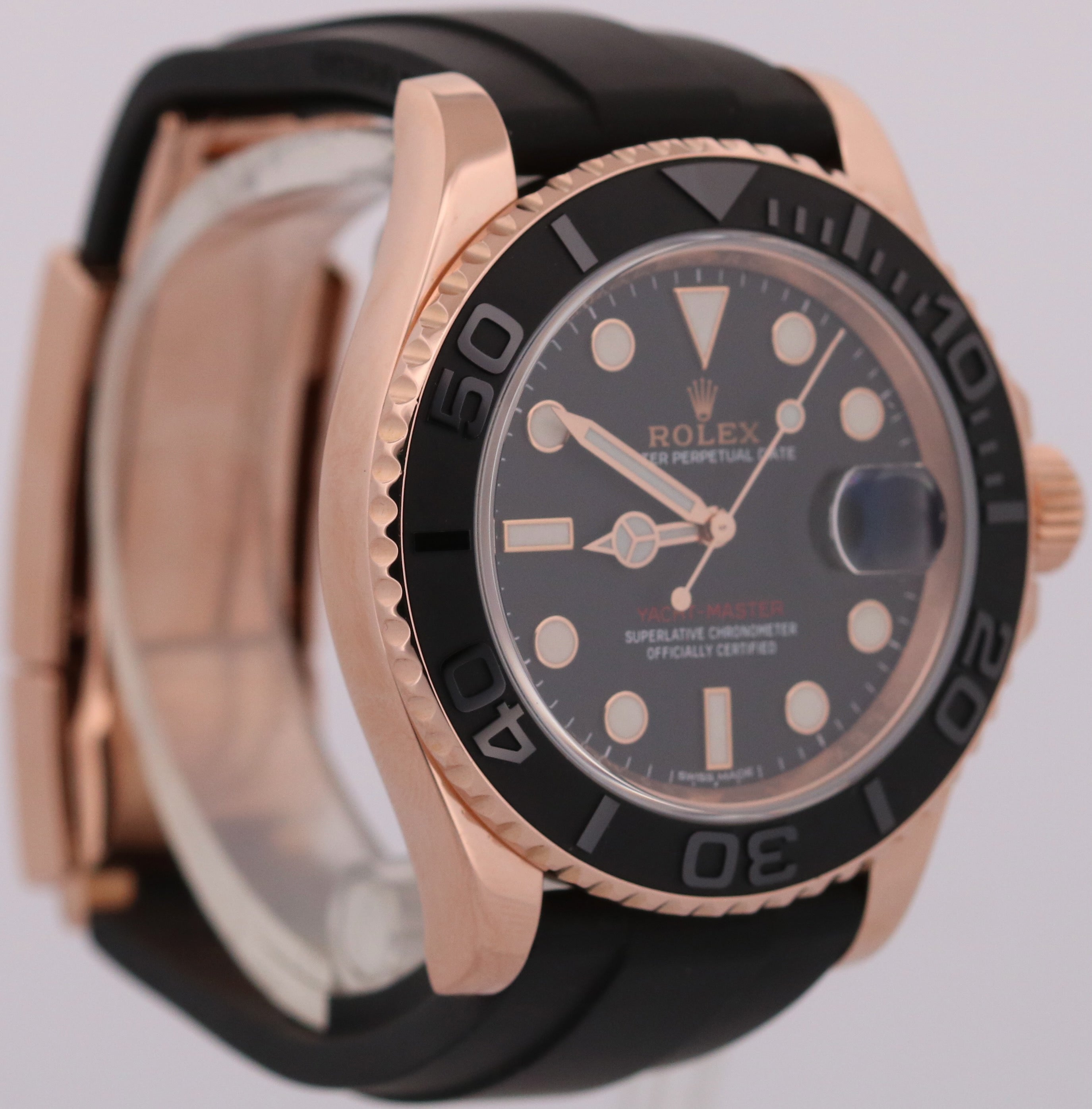 2026 RSC Rolex Yacht-Master BLACK 18K Rose Gold Oysterflex 40mm