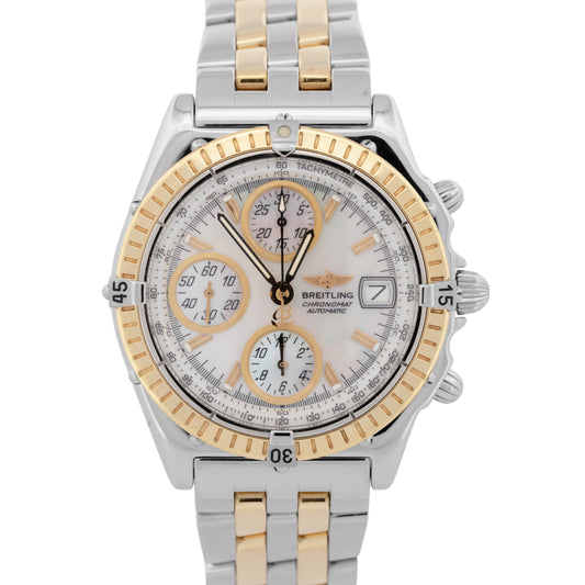 Breitling Chronomat Evolution 40mm Two-Tone Gold Stainless Steel Watch D13350