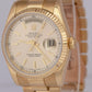 MINT PAPERS Rolex Day-Date President Silver 36mm 18K Yellow Gold 118238 BOX