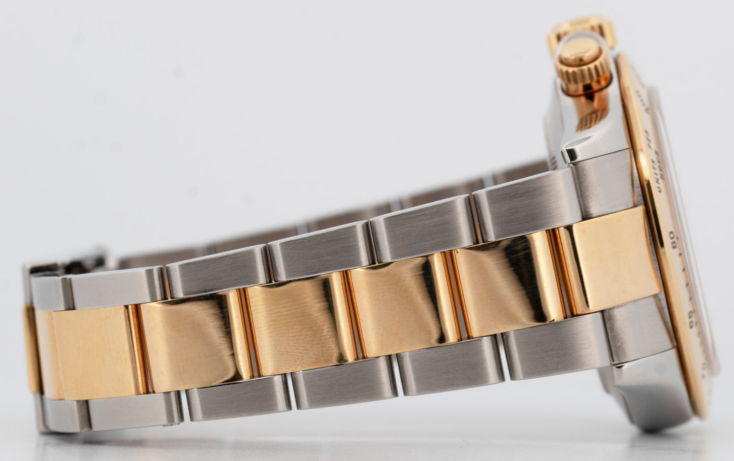 Rolex Daytona Cosmograph CHAMPAGNE 18K Yellow Gold Two-Tone Steel Watch 116523