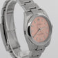 NOS STICKERED Rolex Oyster Perpetual PINK Salmon Steel 34mm 114200 Watch