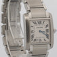 Cartier Tank Francaise 2301 W51003Q3 Mid-Size White Quartz Stainless 25mm Watch