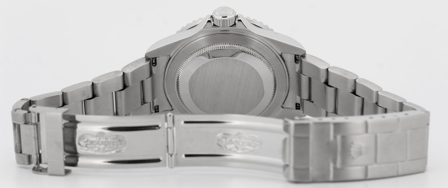 Rolex Submariner Date BLACK Stainless Steel No-Holes Case 40mm 16610 LN Watch