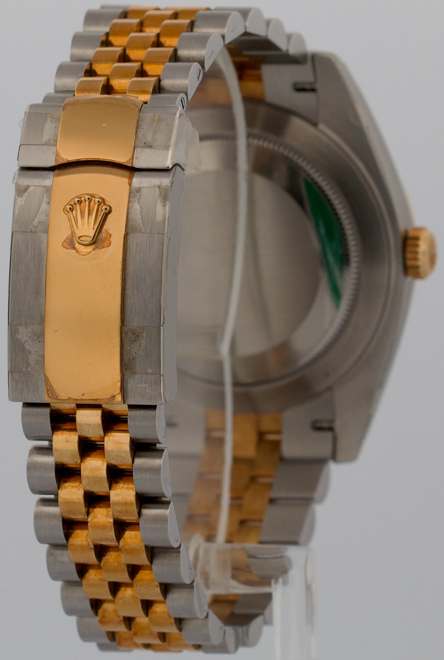 STICKERED 2017 PAPERS Rolex DateJust BLACK DIAMOND 18K JUBILEE 41mm 126333 BOX