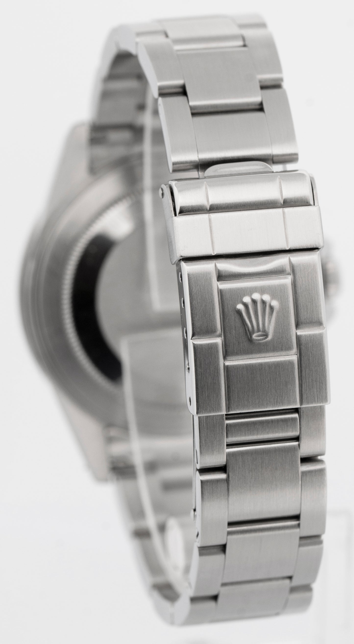 Rolex Explorer II 40mm BLACK Red Stainless Steel Oyster Date GMT Watch 16570