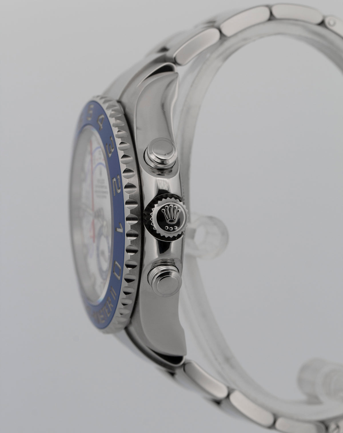 2022 Rolex Yacht-Master II 116680 White Stainless Steel 44mm Watch Box Papers