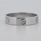 PAPERS Cartier LOVE Ring 18K White Gold Size 69 AU 750 BOX