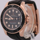 2026 RSC Rolex Yacht-Master BLACK 18K Rose Gold Oysterflex 40mm 116655 BOX