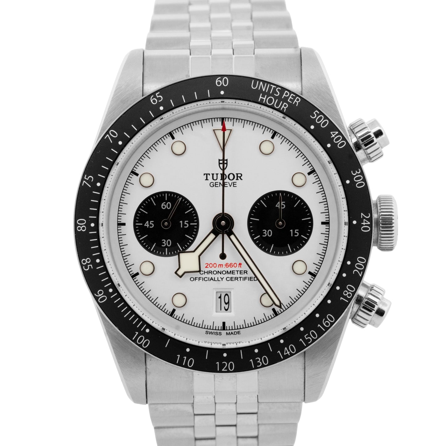 2025 PAPERS Tudor Black Bay Chrono WHITE Stainless Steel 41mm 79360N Watch BOX