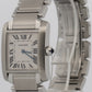 Cartier Tank Francaise 2301 W51003Q3 Mid-Size White Quartz Stainless 25mm Watch
