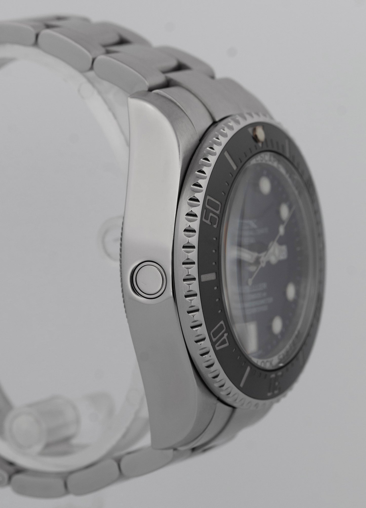 PAPERS Rolex Sea-Dweller Deepsea 44mm BLACK Steel Dive Ceramic Watch 116660 BOX