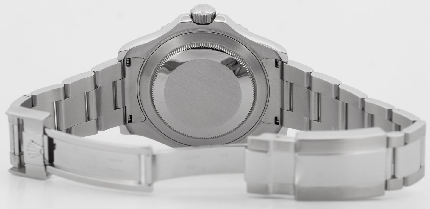 Rolex Yacht-Master Platinum BLUE 40mm Stainless Steel Oyster Watch 116622 BOX