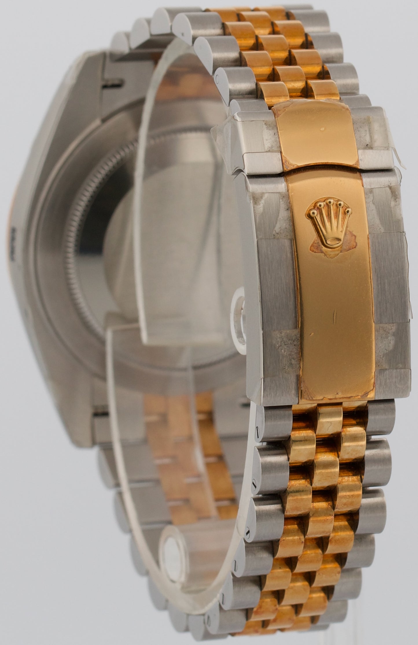 STICKERED 2017 PAPERS Rolex DateJust BLACK DIAMOND 18K JUBILEE 41mm 126333 BOX