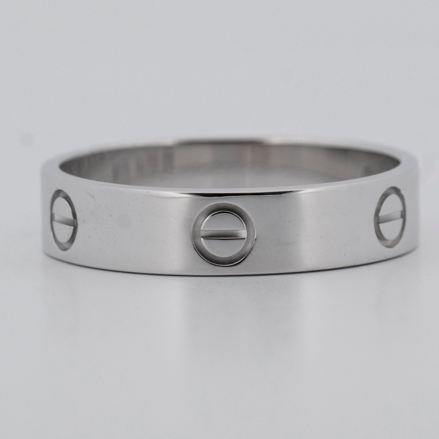 PAPERS Cartier LOVE Ring 18K White Gold Size 69 AU 750 BOX