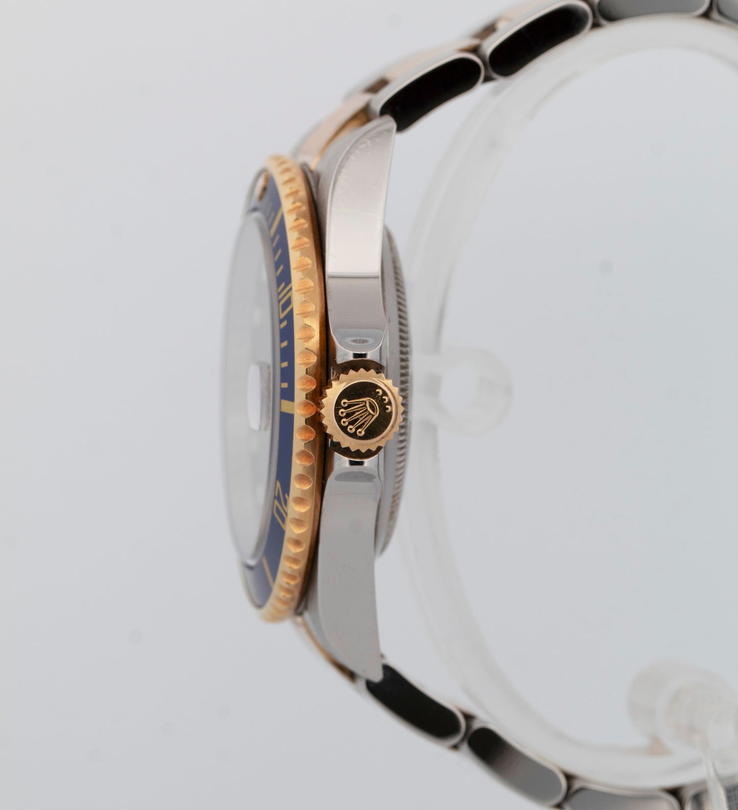 2009 PAPERS Rolex Submariner Date BLUE Rehaut Two-Tone 40mm 16613 LB Watch BOX