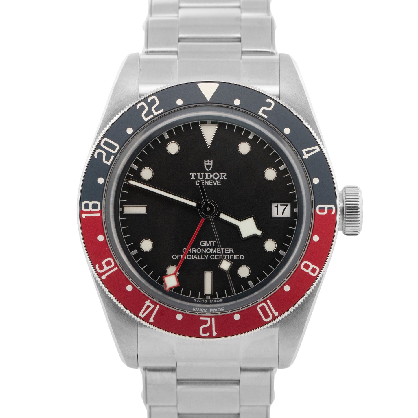 2026 PAPERS Tudor Black Bay GMT PEPSI Red Blue Steel 41mm 79830 RB Watch BOX