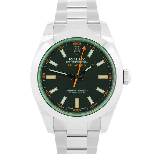 2023 Rolex Rolex Milgauss 116400 GV Black Steel 40mm Watch Box Papers