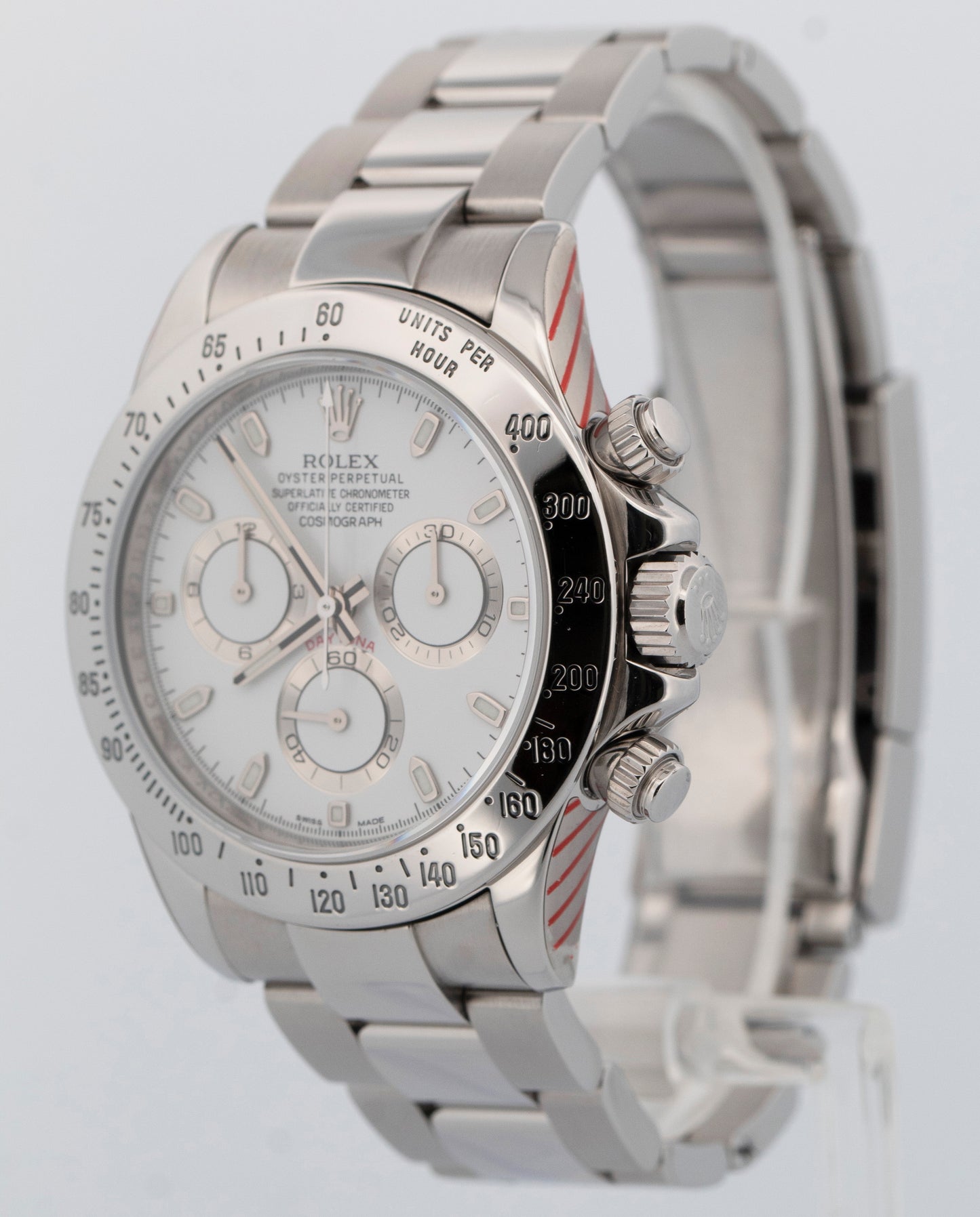 2025 RSC Rolex Daytona Cosmograph WHITE Steel 40mm 116520 Watch BOX