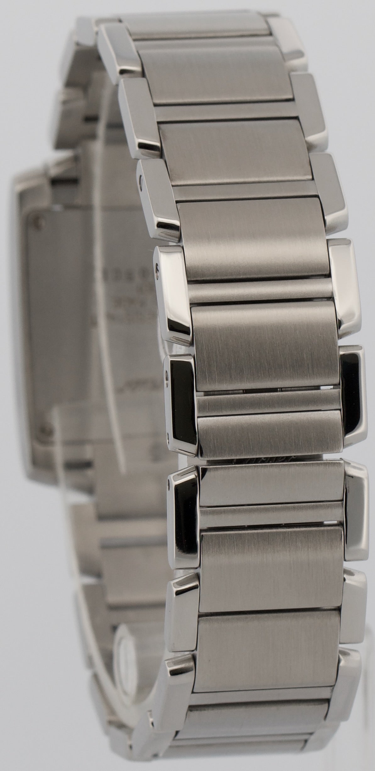 Cartier Tank Francaise 2301 W51003Q3 Mid-Size White Quartz Stainless 25mm Watch