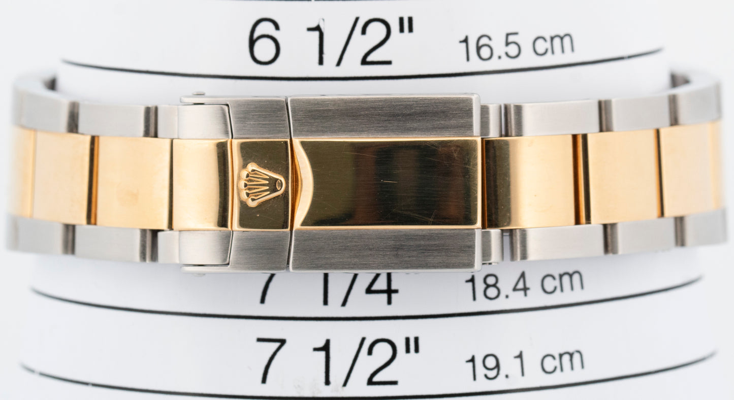 Rolex Daytona Cosmograph CHAMPAGNE 18K Yellow Gold Two-Tone Steel Watch 116523